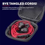 Trust Gaming GXT 408 Cobra Multiplatform Gaming In-Ear Earphones, Headphones with Mic, with Flexible Rubber Ear Hooks, Hard Case, Earphones for PC, Console, Laptop, Phone and Tablet - Black