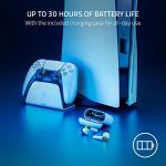 Razer Hammerhead HyperSpeed - Wireless Multi-Platform Gaming Earbuds for PlayStation (HyperSpeed Wireless, Active Noise Cancellation, Bluetooth 5.2, Up to 30 Hours of Battery Life) White