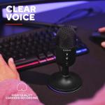 Trust Gaming GXT 236 Yami USB Condenser Streaming Microphone for Podcast, Twitch, Discord, ASMR, Youtube, Playstation 5, Gaming Mic with Cardioid Recording Pattern, Mute Button, RGB Light - Black