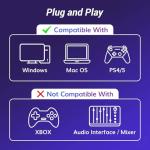 TONOR Gaming USB Microphone with Adjustable RGB Modes & Brightness, Condenser PC Mic with Boom Arm for Streaming Podcast Recording Studio Singing Youtube Compatiple with Computer/Laptop/Mac/PS4 TC310+