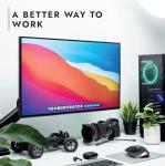 Invision Monitor Arm Desk Mount for 19-32 Inch Screens - VESA 75/100mm Desk Clamp Stand - Tool Free Height Adjustment with Tilt Swivel Rotate - Increased Load Capacity from 2-9kg MX200 Single Arm