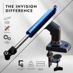 Invision Monitor Arm Desk Mount for 19-32 Inch Screens - VESA 75/100mm Desk Clamp Stand - Tool Free Height Adjustment with Tilt Swivel Rotate - Increased Load Capacity from 2-9kg MX200 Single Arm