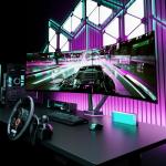 Humanex Dual Monitor Arm,Gaming Dual Monitor Stand with 20 Mode RGB LED Lights, Adjustable Monitors Mount for 17-38 Inch Screens with Cable Management, 2-16kg Capacity, 75/100 Vesa, Black