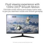 ASUS VY279HGR Eye Care Gaming Monitor – 27 inch FHD (1920x1080), IPS, 120Hz OC, SmoothMotion, 1ms MPRT, Adaptive Sync, Eye Care Plus, Blue Light Filter, Flicker Free, antibacterial, SmoothMotion
