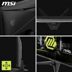 MSI MAG 274F 27-Inch FHD 1920x1080 Gaming Monitor - Rapid IPS, 200Hz, 0.5ms, HDR ready, Eye care, HDMI 2.0b, DP 1.2a, Frame-less, Tilt-Adjustable, Vesa Mount, Black