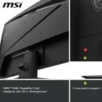 MSI MAG 274F 27-Inch FHD 1920x1080 Gaming Monitor - Rapid IPS, 200Hz, 0.5ms, HDR ready, Eye care, HDMI 2.0b, DP 1.2a, Frame-less, Tilt-Adjustable, Vesa Mount, Black