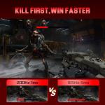 Minifire 24.5 Inch 200Hz Gaming Monitor, Full HD 1080p Fast IPS, 1ms MPRT, Adaptive-Sync, DCI-P3 95%, sRGB 120%, Blue Light Certified, HDMI2.0&DP1.4, VESA 75X75mm (MFG25X1)