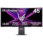 LG UltraGear OLED GX9 Gaming Monitor 45GX950A-B - 5K2K 45 Inch WOLED Curved, Dual-mode 165-330Hz, 0.03ms, 275-1300nits, FreeSync Premium Pro, HDR 400, Speakers, DP 2.1, HDMI 2.1, USB-C, Black