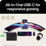 LG UltraGear OLED GX9 Gaming Monitor 45GX950A-B - 5K2K 45 Inch WOLED Curved, Dual-mode 165-330Hz, 0.03ms, 275-1300nits, FreeSync Premium Pro, HDR 400, Speakers, DP 2.1, HDMI 2.1, USB-C, Black