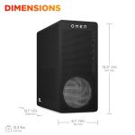 HP OMEN 16L Gaming Desktop | AMD Ryzen 5 |16GB DDR5-SDRAM | NVIDIA GeForce RTX 5060 | Tower PC | Windows 11 Home | TG03-0007sa