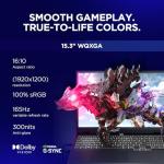 Lenovo Legion 5 Gen 10 Gaming Laptop 15.3" WUXGA IPS | i7-13650HX, GeForce RTX 5060, 24GB RAM, 512GB SSD, Wi-Fi 6, Windows 11 Home | White Backlit, English (UK) Keyboard – Eclipse Black