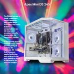 ionz Gaming PC - Desktop Computer, Ryzen 7 5700X, Radeon RX 9060 XT OC-16GB, 16GB RAM, 1TB NVMe SSD, 240mm AIO, Windows 11, 650W 80+ PSU, USB WiFi, Apex Mini, Black