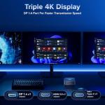 NiPoGi Pinova P1 Mini PC Windows 11 Pro,Mini PC AMD Ryzen 4300U(Up to 3.7 GHz,Βeats N150/N97),16GB RAM 512GB M.2 SSD Mini Computer,Triple 4K@60Hz Display/USB 3.2/Type-C/HDMI/WiFi/BT for Life