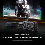 BOSGAME M2 Gaming Mini PC Ryzen 9 7940HS (8C/16T,Max 5.2GHz), 32GB DDR5 1TB NVMe SSD Mini Desktop PC, Dual 2.5G LAN, Quad Display, OCulink, Wi-Fi 6E&BT5.2