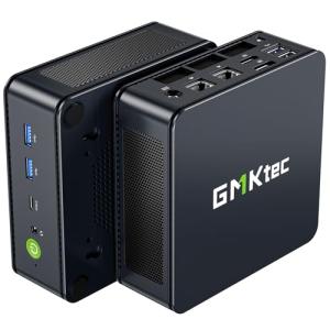 GMKtec M6 Ultra Gaming Mini PC Ryzen 7640HS (Upgraded 6600H/ 6800U), 32GB RAM DDR5 512GB SSD Dual NIC LAN 2.5GbE Desktop Computers Office Home, Triple 4K Display, WiFi 6, USB4, BT 5.2, DP, HDMI 2.0