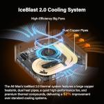 GEEKOM [Unleash AI Power A9 Max Mini PC Windows 11 Pro, with AMD Ryzen AI 9 HX 370, 32GB DDR5 RAM(Up to 128GB, Not LPDDR)+2TB NVMe SSD(Up to 4TB), 4K@120Hz Quad Display/Dual USB4 for Gaming/Creator