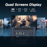 Reatan Gaming mini pc A8 with AMD Ryzen 7 8745HS, 32GB DDR5 1TB Oculink Mini Computers,Radeon 780M Graphics NVMe PCIe4.0 SSD Up to 4.9GHz, USB4.0 HDMI DP USB-C WiFi-6E BT-5.2 Desktop PC