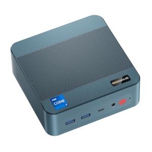 BOSGAME P2 Plus Mini PC Intel i7 12700H(14C/20T, up to 4.7GHz), 32GB DDR5 512GB m.2 NVMe SSD Mini Gaming PC, Supports Triple display, Dual 2.5G LAN, Thunderbolt 4.0, WiFi 6/BT5.2