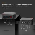 BOSGAME P4 Plus Mini PC Ryzen 7 5825U (Upgraded 5700U), 8C/16T, up to 4.5GHz, 32GB DDR4 1TB PCIe 4.0 SSD, Triple Display Desktop PC, WiFi 6E, BT5.2, Type-C