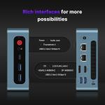 BOSGAME P2 Plus Mini PC Intel i7 12700H(14C/20T, up to 4.7GHz), 32GB DDR5 512GB m.2 NVMe SSD Mini Gaming PC, Supports Triple display, Dual 2.5G LAN, Thunderbolt 4.0, WiFi 6/BT5.2