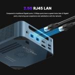 BOSGAME P2 Plus Mini PC Intel i7 12700H(14C/20T, up to 4.7GHz), 32GB DDR5 512GB m.2 NVMe SSD Mini Gaming PC, Supports Triple display, Dual 2.5G LAN, Thunderbolt 4.0, WiFi 6/BT5.2