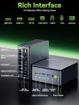 GMKtec Mini PC Gaming, M7 Ultra Ryzen 7 PRO 6850U 32GB DDR5 RAM + 512GB Hard Drive PCle SSD Oculink Dual NIC LAN 2.5G Desktop Computer, Dual USB4, HDMI 2.1, USB-C