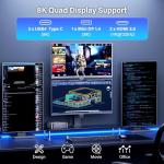 GEEKOM [2026 Upgraded Cooling GT2 Mega AI Mini PC Windows 11 Pro, with Intel Core U9-285H (Up to 5.4GHz), 32GB DDR5 (Expandable, Not LPDDR) & 2TB PCIe 4.0 NVMe SSD, 4K@120Hz Quad Display/Dual USB4.0