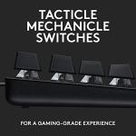 Logitech G G413 TKL SE Mechanical Gaming Keyboard - Compact Backlit Keyboard with Tactile Mechanical Switches, Anti-Ghosting, Compatible with Windows, macOS, QWERTY UK English Layout - Black