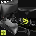MSI MAG 255F E20,24.5-Inch FHD 1920x1080 Gaming Monitor - 200Hz, 0.5ms, HDR ready, AMD FreeSync Premium, Eye care, AI vision, HDMI 2.0b, DP 1.2a, Frame-less, Tilt Adjustable, Vesa Mount, Black
