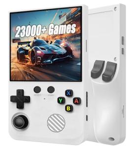 Portable Retro Handheld Game Console – Built-in 23,000 Classic Video Games, Ergonomic Design, Ultra-Portable Linux Gaming Device with Mini Retro Style (PRO)