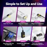 YunLone Nawchedo Retro Game Console 4K HDMI with over 40,000 games, 23 emulators, plug-and-play, dual 2.4 GHz wireless controllers, 128 GB