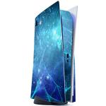 playvital Blue Nebula Full Set Skin Decal for ps5 Console Disc Edition,Sticker Vinyl Decal Cover for ps5 Controller & Charging Station & Headset & Media Remote