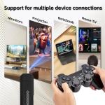 Zikynn M8 Retro Game Console with 2 Wireless Controllers, 64GB, Over 20,000 Classic Games, Ideal Gaming Gift for Boys and Adults