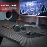 Homall Gaming Desk 80 x 52 cm PC Computer Desk Z Shaped Computer Table PC Gaming Table Gamer Desk for Home Office, Desk with Headphone Hook, Black