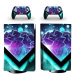 Custom Vinyl Skins for PS5 Disc Version Controller and Console with Your Own Pictures, Personalized Wrap Sticker for PS5 Standard