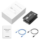 Video Capture Card, USB 3.0 Audio Video Capture Card, 4K HDMI Capture Card HDMI Loop-Out, 1080P 60FPS/2K 30FPS Video Game Capture for Streaming, Works for PS5/Switch/Camera/PC/OBS