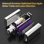 CCA KZ ZSN Pro X Dual Driver In Ear Earphone 1BA 1DD Wired Earphone HiFi Sport Gaming Earbuds Headphones Compatibility for Phone Computer Tablet with Gift Set