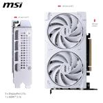 MSI GeForce RTX 5060 8G VENTUS 2X OC WHITE Graphics Card - RTX 5060 GPU, 8GB GDDR7 (28Gbps/128-bit), PCIe 5.0 - DUAL-Fan Thermal Design (2 x TORX FAN 5.0) - HDMI 2.1b, DisplayPort 2.1b