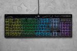 Corsair K55 RGB PRO Gaming Keyboard with Membrane Keys, Dynamic RGB Backlight, 6 Macro Keys with Elgato Software Integration, Dust and Spill Resistance, QWERTY, Black