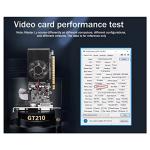 Lrtzizy GT210 1GB Graphics Card PClE X16 2.0 GPU Computer Graphics Card DVI-D+VGA+HD Desktop Video Card