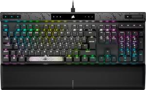 CORSAIR K70 MAX RGB Magnetic Mechanical Wired Gaming Keyboard – MGX Adjustable Switches, Simultaneous SOCD and Rapid Trigger, PBT Double-Shot Keycaps, Sound Dampening, 8000Hz Polling, QWERTY UK, Black