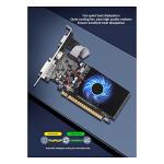 Lrtzizy GT210 1GB Graphics Card PClE X16 2.0 GPU Computer Graphics Card DVI-D+VGA+HD Desktop Video Card
