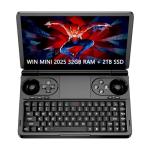 GPD WIN Mini 2025 7" Windows 11 Handheld Gaming PC With Ryzen AI 9 HX 370 Up to 5.1GHz, 120Hz FHD Screen, 35W TDP, 44Wh Battery, Hall Joystick & Gyro, Portable Game Console(32GB RAM, 2TB SSD, black)