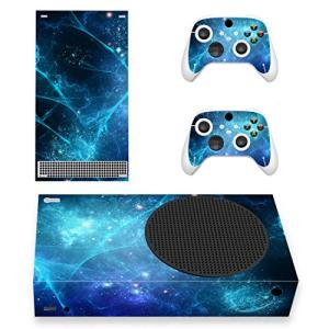 playvital Blue Nebula Custom Vinyl Skins for Xbox Series S, Wrap Decal Cover Stickers for Xbox Series S Console Controller