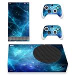 playvital Blue Nebula Custom Vinyl Skins for Xbox Series S, Wrap Decal Cover Stickers for Xbox Series S Console Controller