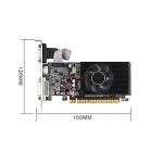 Lrtzizy GT210 1GB Graphics Card PClE X16 2.0 GPU Computer Graphics Card DVI-D+VGA+HD Desktop Video Card