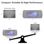 GPD WIN Mini 2025 7" Windows 11 Handheld Gaming PC With Ryzen AI 9 HX 370 Up to 5.1GHz, 120Hz FHD Screen, 35W TDP, 44Wh Battery, Hall Joystick & Gyro, Portable Game Console(32GB RAM, 2TB SSD, black)