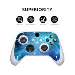 playvital Blue Nebula Custom Vinyl Skins for Xbox Series S, Wrap Decal Cover Stickers for Xbox Series S Console Controller