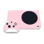 Skin Sticker for Xbox Series S Console and Wireless Controllers, Full Protective Skin Set Vinyl Decal Cover Wrap for Xbox Series S (Pure Pink)