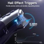 EasySMX Wireless PC Controller, Bluetooth Game Controller, Hall Joysticks&Triggers No Drift, PC, Switch and Steam, ios, Replacable Faceplate, Mechanical, 40 Hours